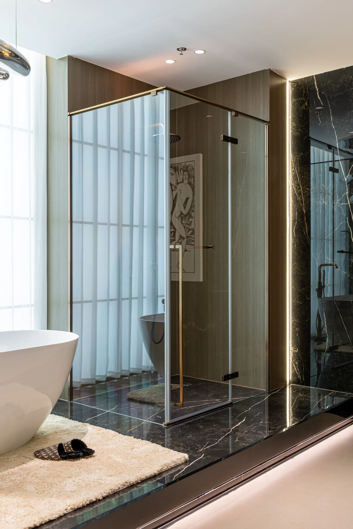 Luminous Tranquility shower area